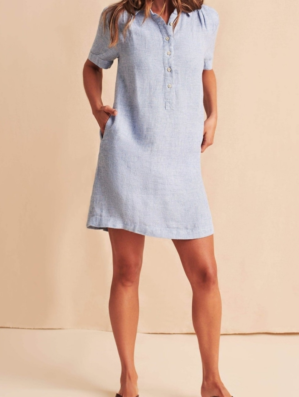 Faherty Hana Linen Dress - Picture 12 of 13